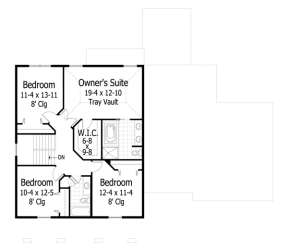 Second Floor for House Plan #098-00139