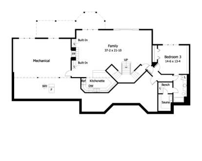Basement for House Plan #098-00140