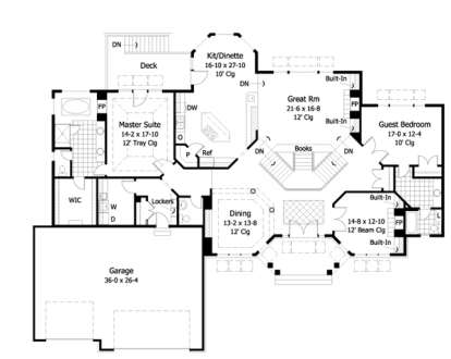 Main Floor for House Plan #098-00140