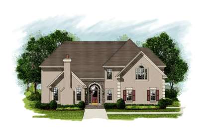 4 Bed, 3 Bath, 3614 Square Foot House Plan - #036-00160