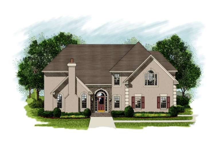 Traditional House Plan #036-00160 Elevation Photo