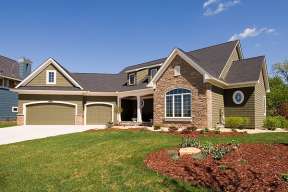 European House Plan #098-00162 Elevation Photo