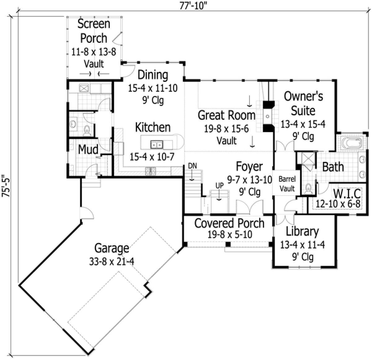 Main Floor for House Plan #098-00162