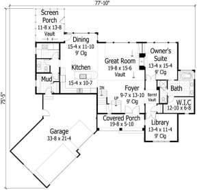 Main Floor for House Plan #098-00162