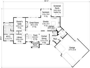Main Floor for House Plan #098-00164