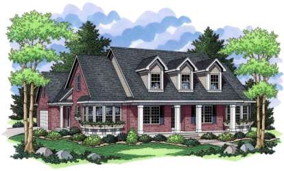 Southern House Plan #098-00168 Elevation Photo