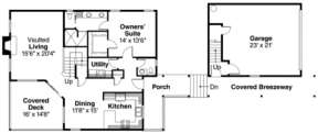 Floorplan 1 for House Plan #035-00351