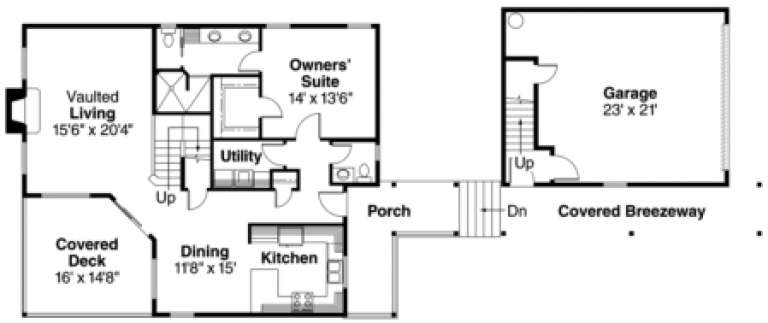 House Plan House Plan #1168 Drawing 1