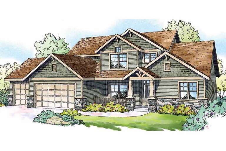 House Plan House Plan #11680 Front Elevation 