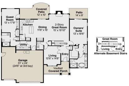 Main Floor  for House Plan #035-00453