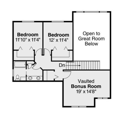 Second Floor for House Plan #035-00453