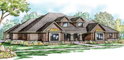 3 Bed, 3 Bath, 6192 Square Foot House Plan - #035-00455