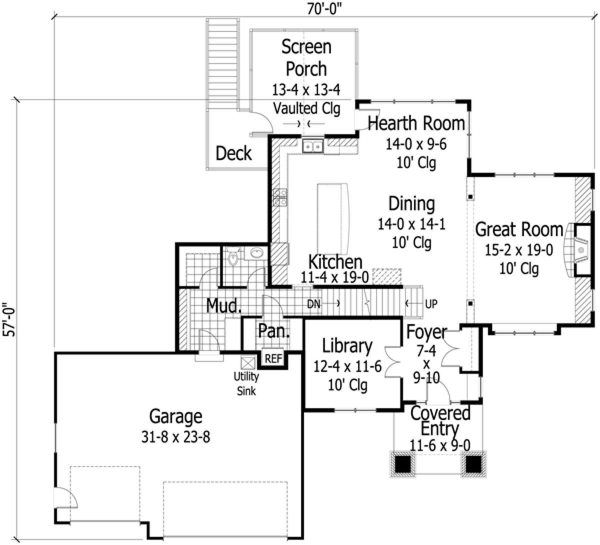 Main Floor for House Plan #098-00172