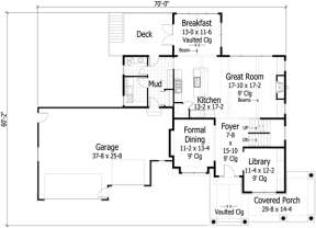 Main Floor for House Plan #098-00173