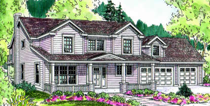 Cottage House Plan #035-00352 Elevation Photo