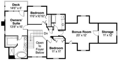 Floorplan 2 for House Plan #035-00352