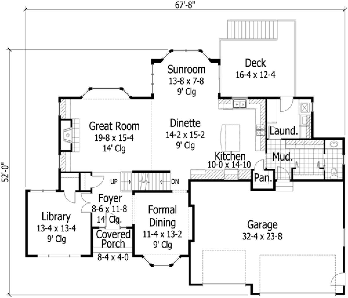 Main Floor for House Plan #098-00178