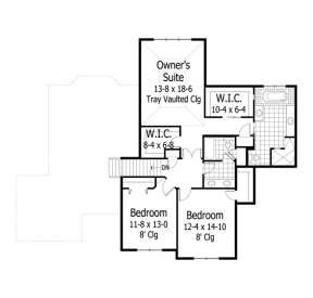 Second Floor for House Plan #098-00178