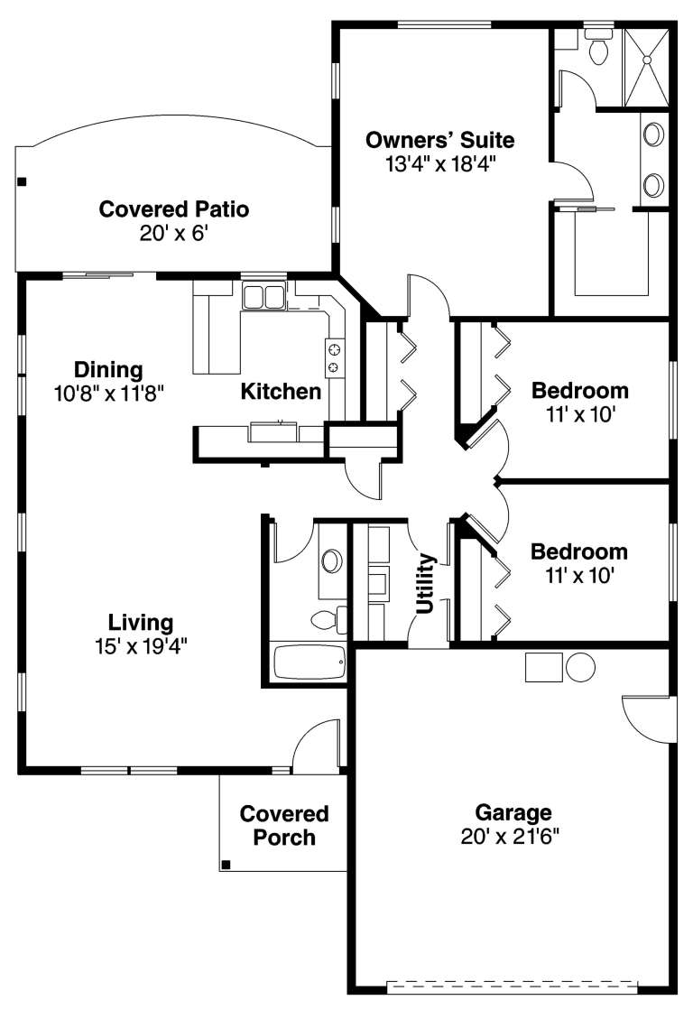 House Plan House Plan #11693 Drawing 1