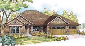 Craftsman House Plan #035-00459 Elevation Photo