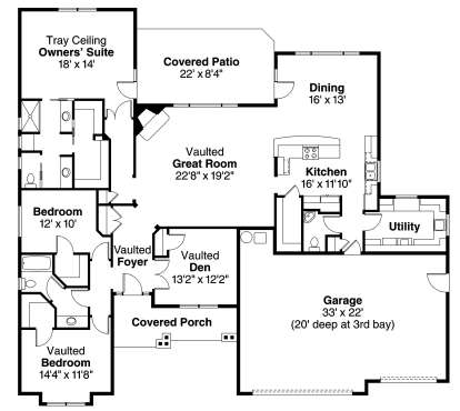 Floorplan1 for House Plan #035-00459
