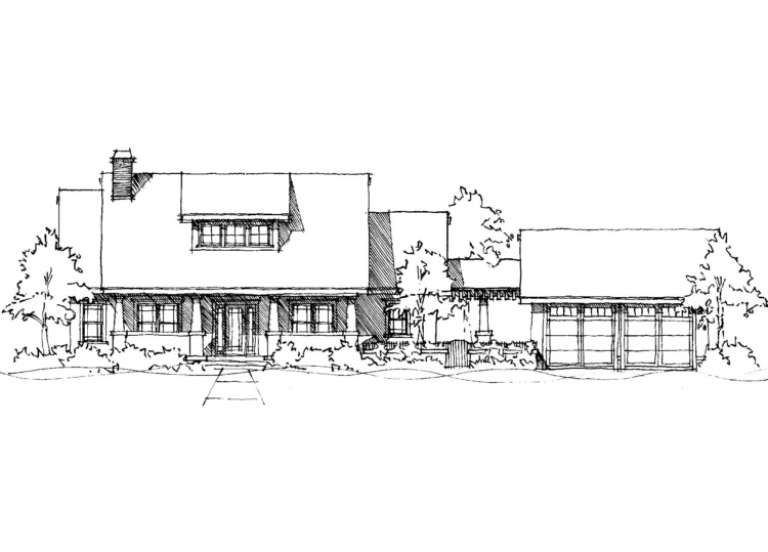 Traditional House Plan #028-00001 Elevation Photo