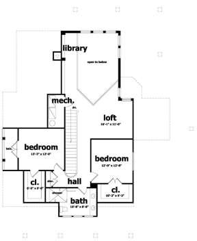 Floorplan 2 for House Plan #028-00001