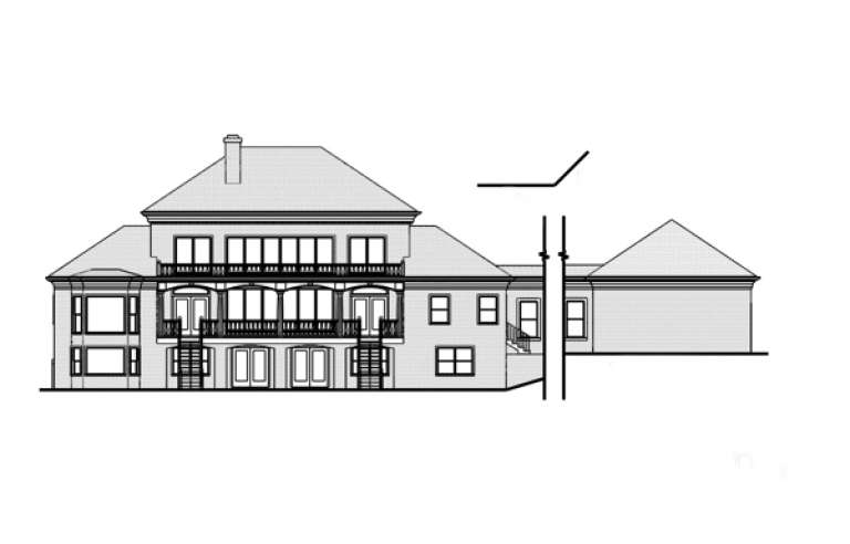 Georgian House Plan #036-00161 Elevation Photo