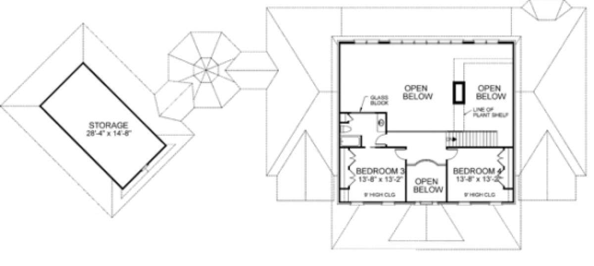 Second Floor for House Plan #036-00161
