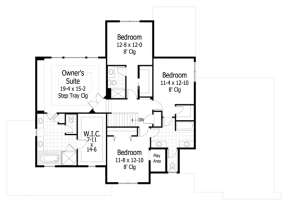 Second Floor for House Plan #098-00184