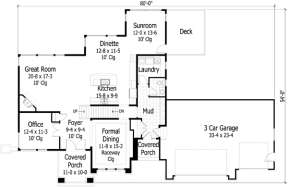 Main Floor for House Plan #098-00187