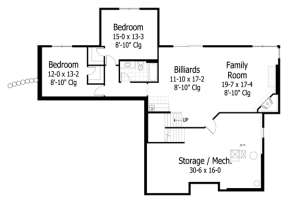 Basement for House Plan #098-00191