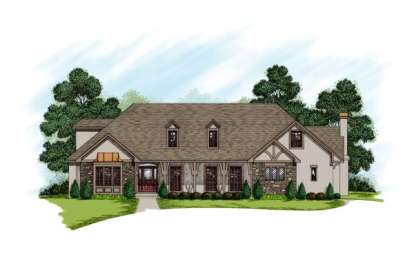 Traditional House Plan #036-00162 Elevation Photo