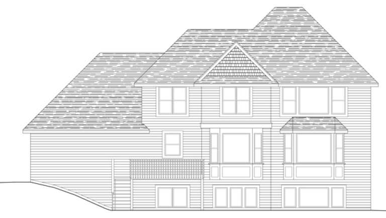 Craftsman House Plan #098-00196 Elevation Photo