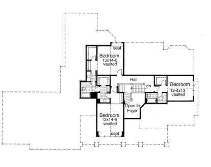 Second Floor for House Plan #098-00200