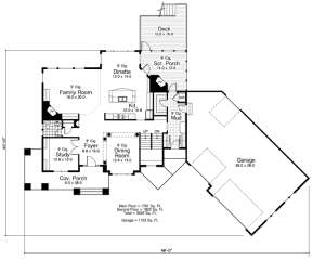 Main Floor for House Plan #098-00201