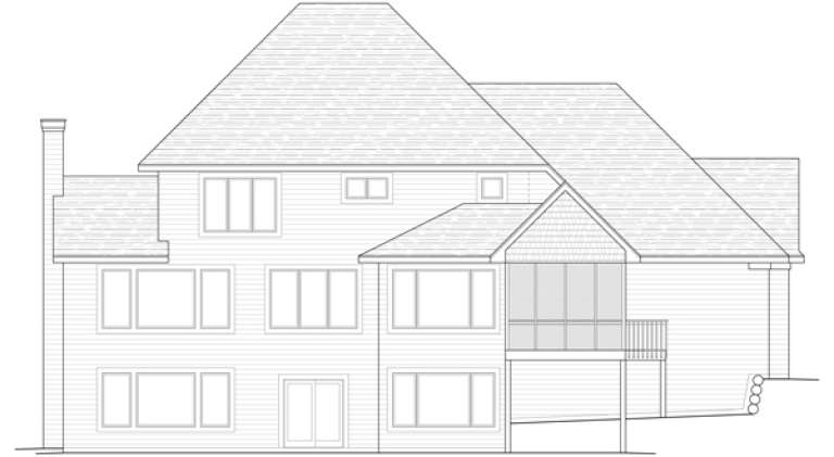 Traditional House Plan #098-00205 Elevation Photo
