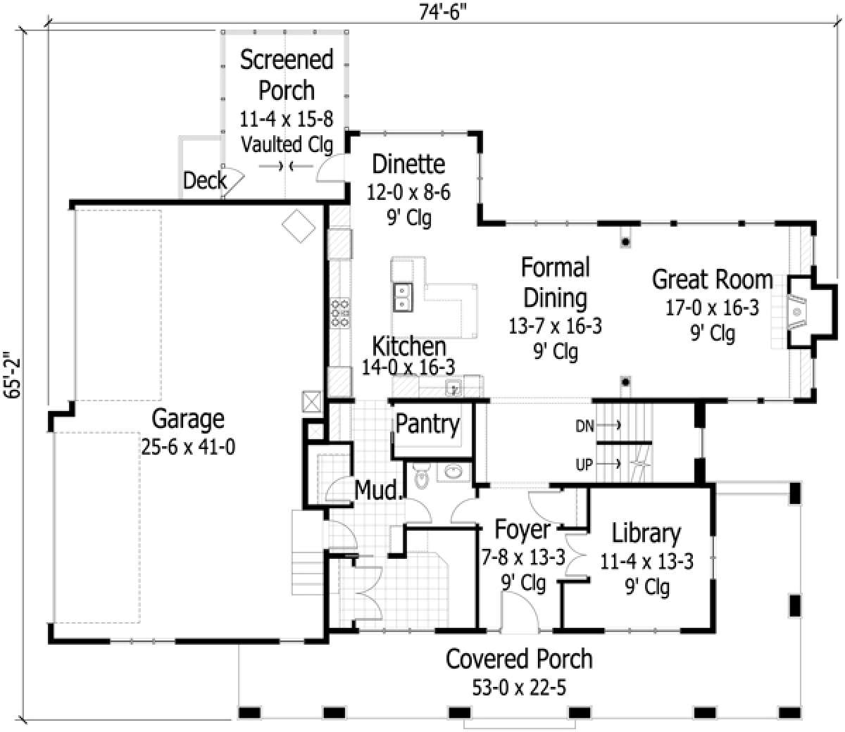Main Floor for House Plan #098-00205