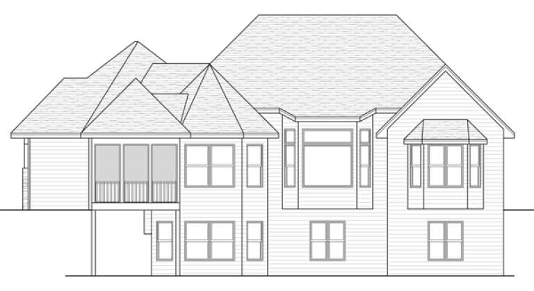 French Country House Plan #098-00209 Elevation Photo