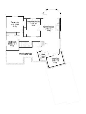 Basement for House Plan #098-00209