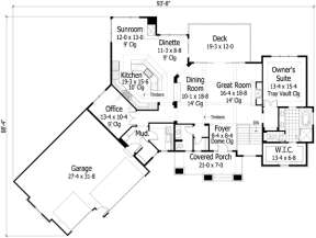 Main Floor for House Plan #098-00210