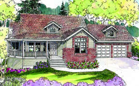 Craftsman House Plan #035-00353 Elevation Photo