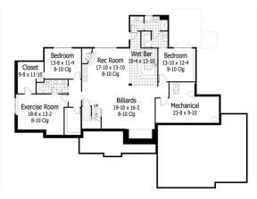 Basement for House Plan #098-00214