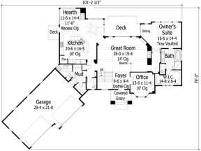 Main Floor for House Plan #098-00215