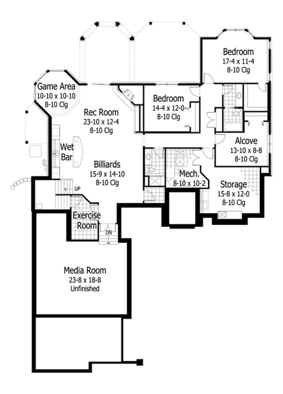 Basement for House Plan #098-00216