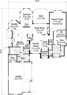 Main Floor for House Plan #098-00216