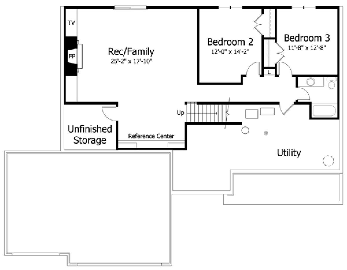 Floorplan 1 for House Plan #098-00220