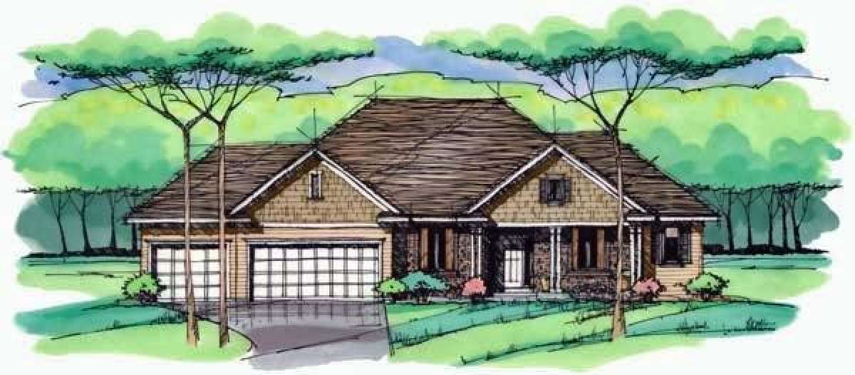 Country House Plan #098-00224 Elevation Photo