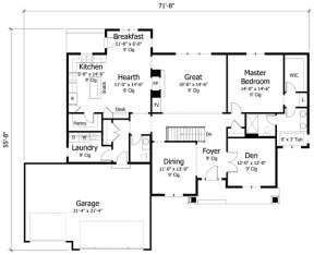 Main Floor for House Plan #098-00226