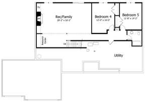 Basement for House Plan #098-00229